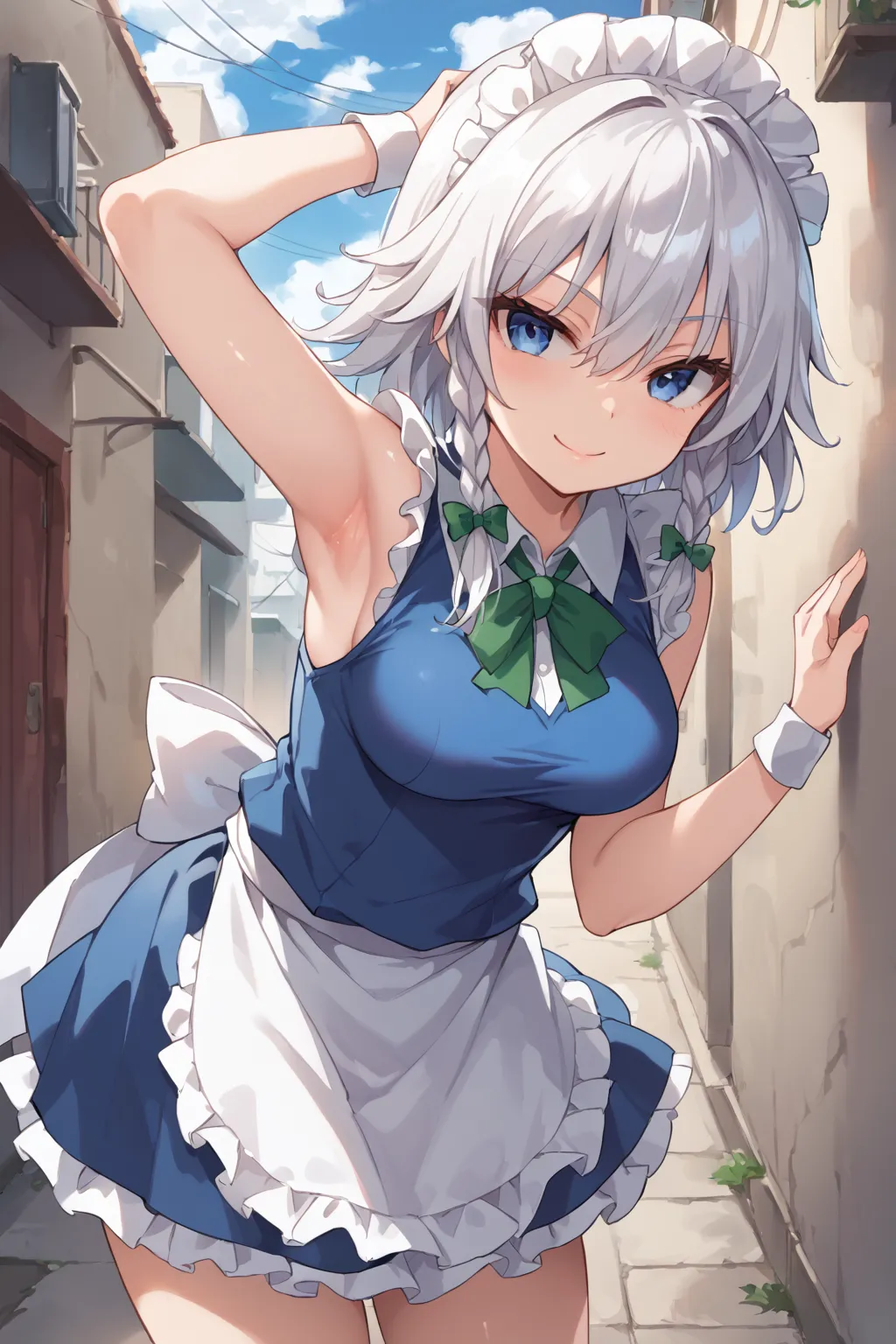 紅魔館のメイドさん十六夜咲夜ちゃんAIイラストエロ画像360枚まとめ！(9ページ目)の37枚目の画像です。