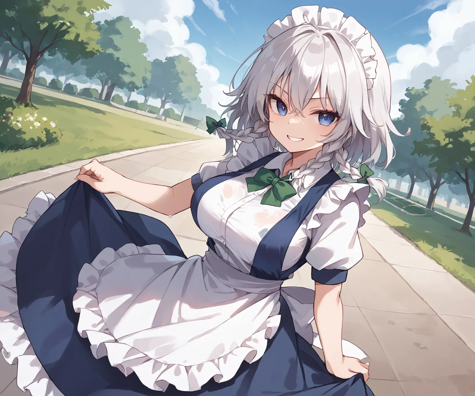紅魔館のメイドさん十六夜咲夜ちゃんAIイラストエロ画像360枚まとめ！(4ページ目)の10枚目の画像です。