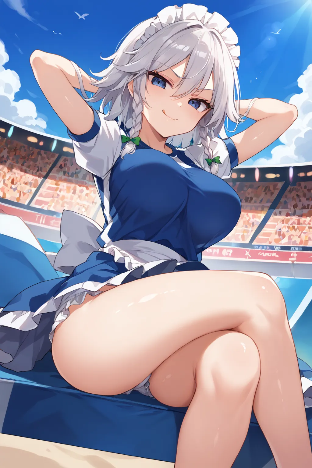 紅魔館のメイドさん十六夜咲夜ちゃんAIイラストエロ画像360枚まとめ！(4ページ目)の13枚目の画像です。
