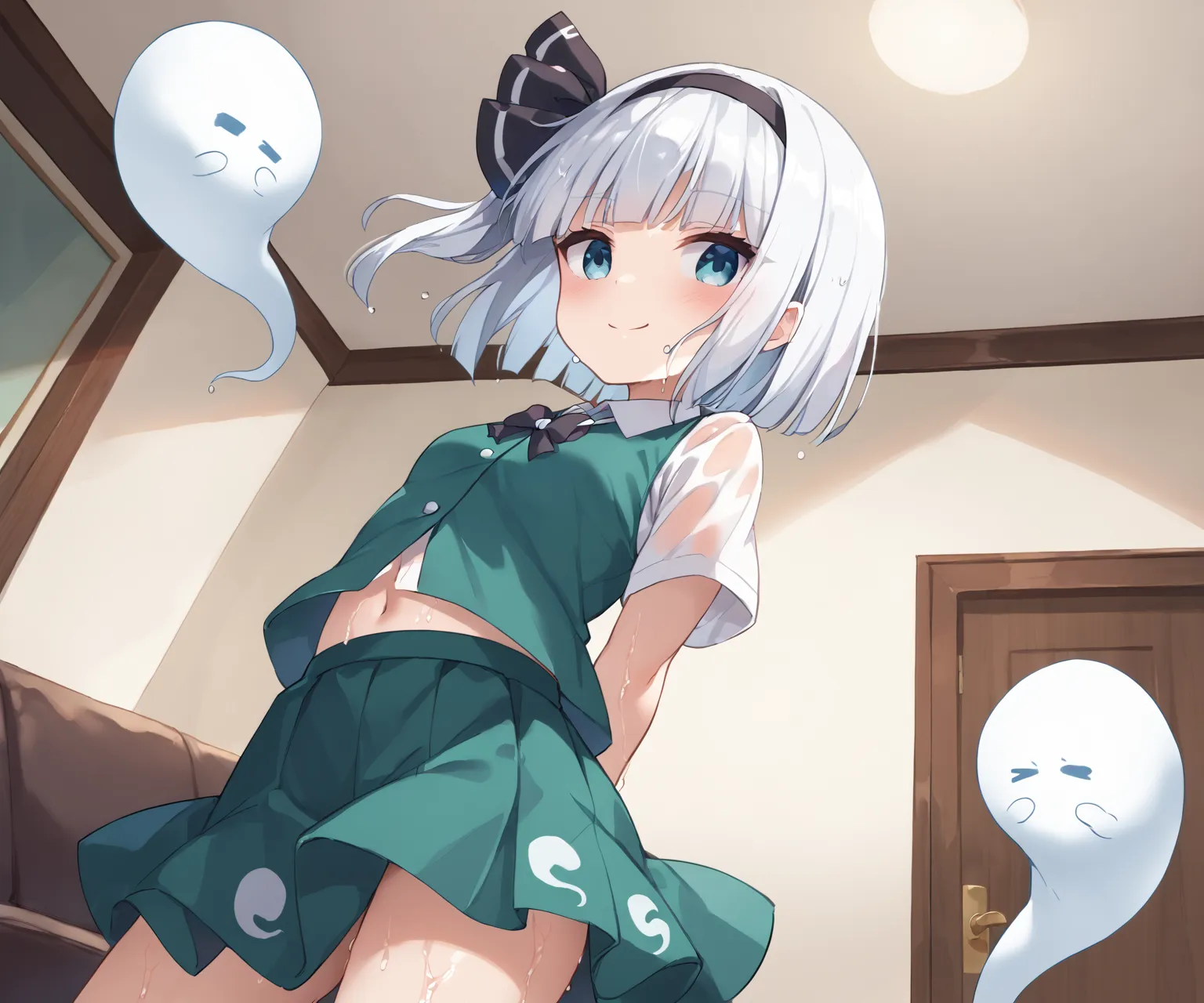 半霊の庭師さん魂魄妖夢ちゃんAIイラストエロ画像400枚まとめ！(8ページ目)の22枚目の画像です。