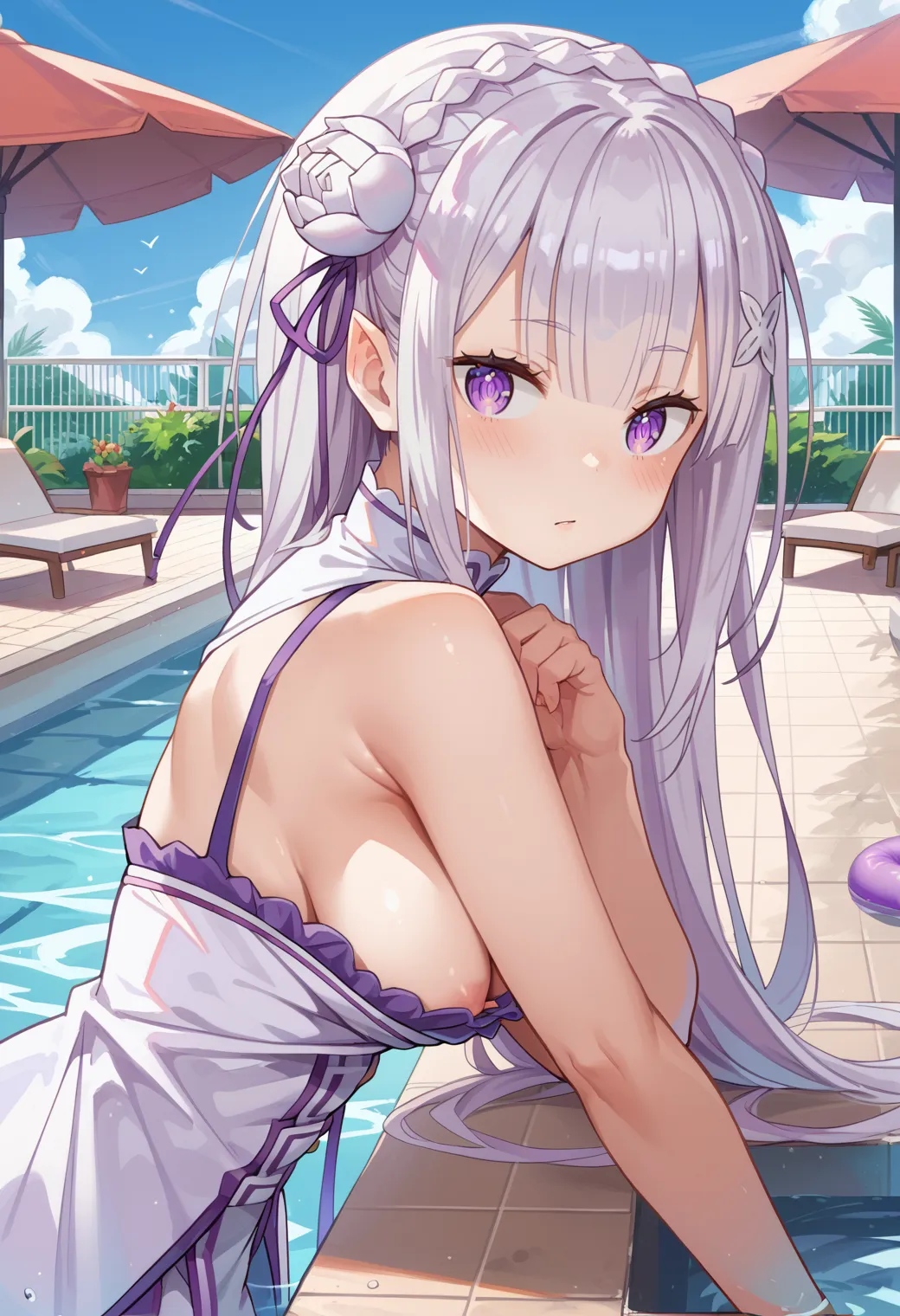 リゼロに登場するエミリアちゃんのエッチなAIイラスト画像320枚まとめ！(3ページ目)の8枚目の画像です。
