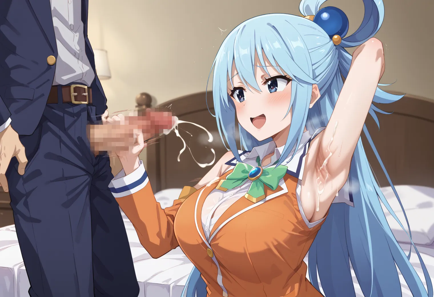 このすばに登場する駄女神なアクアちゃんのエッチなAIイラストエロ画像432枚まとめ！(4ページ目)の10枚目の画像です。