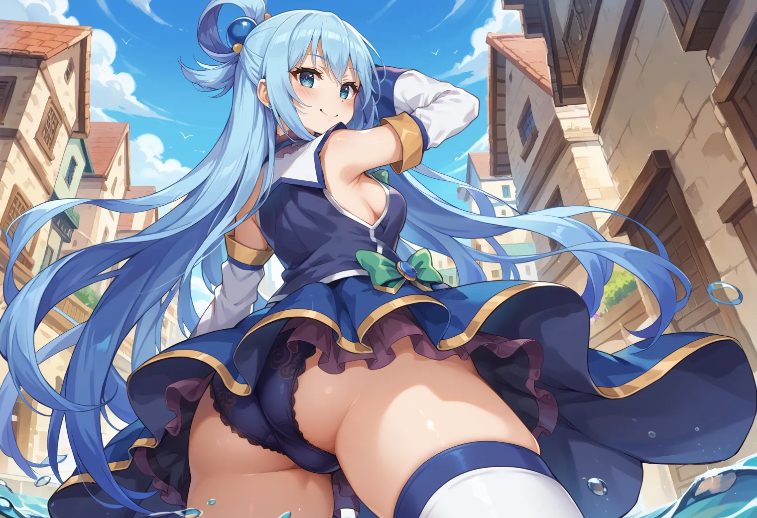 このすばに登場する駄女神なアクアちゃんのエッチなAIイラストエロ画像432枚まとめ！(4ページ目)の11枚目の画像です。