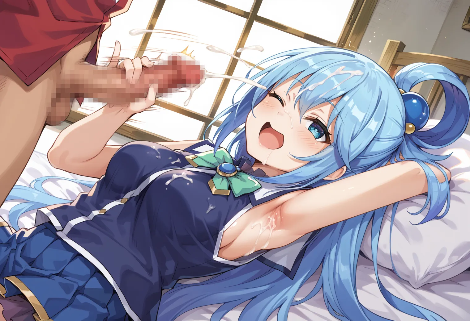 このすばに登場する駄女神なアクアちゃんのエッチなAIイラストエロ画像432枚まとめ！(2ページ目)の27枚目の画像です。