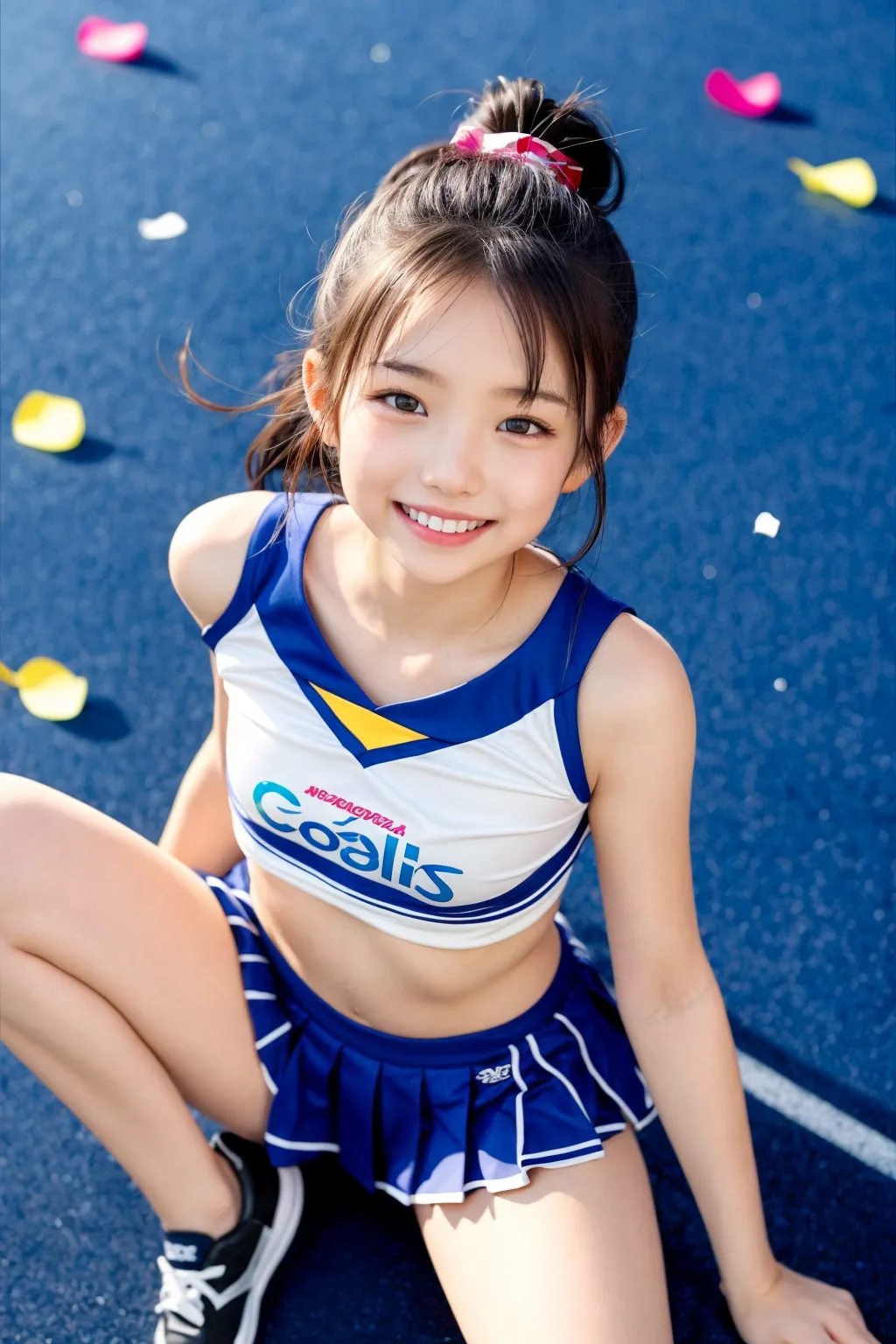 「お兄ちゃん！ファイト♥️」エッチなちっぱいチアガールたちが精一杯応援してくれる？！AIエロ画像240枚まとめ！の21枚目の画像です。