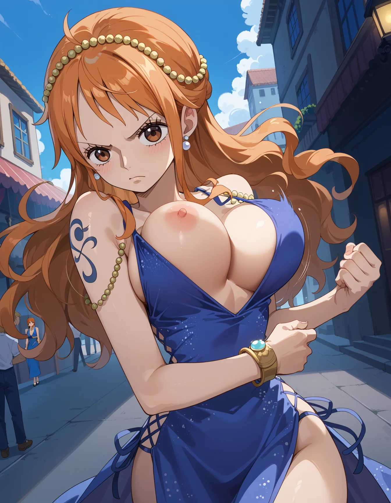 【ナミエロ画像】ワンピースに登場するナミちゃんのエッチなAI画像500枚！(8ページ目)_次ページのエロ画像