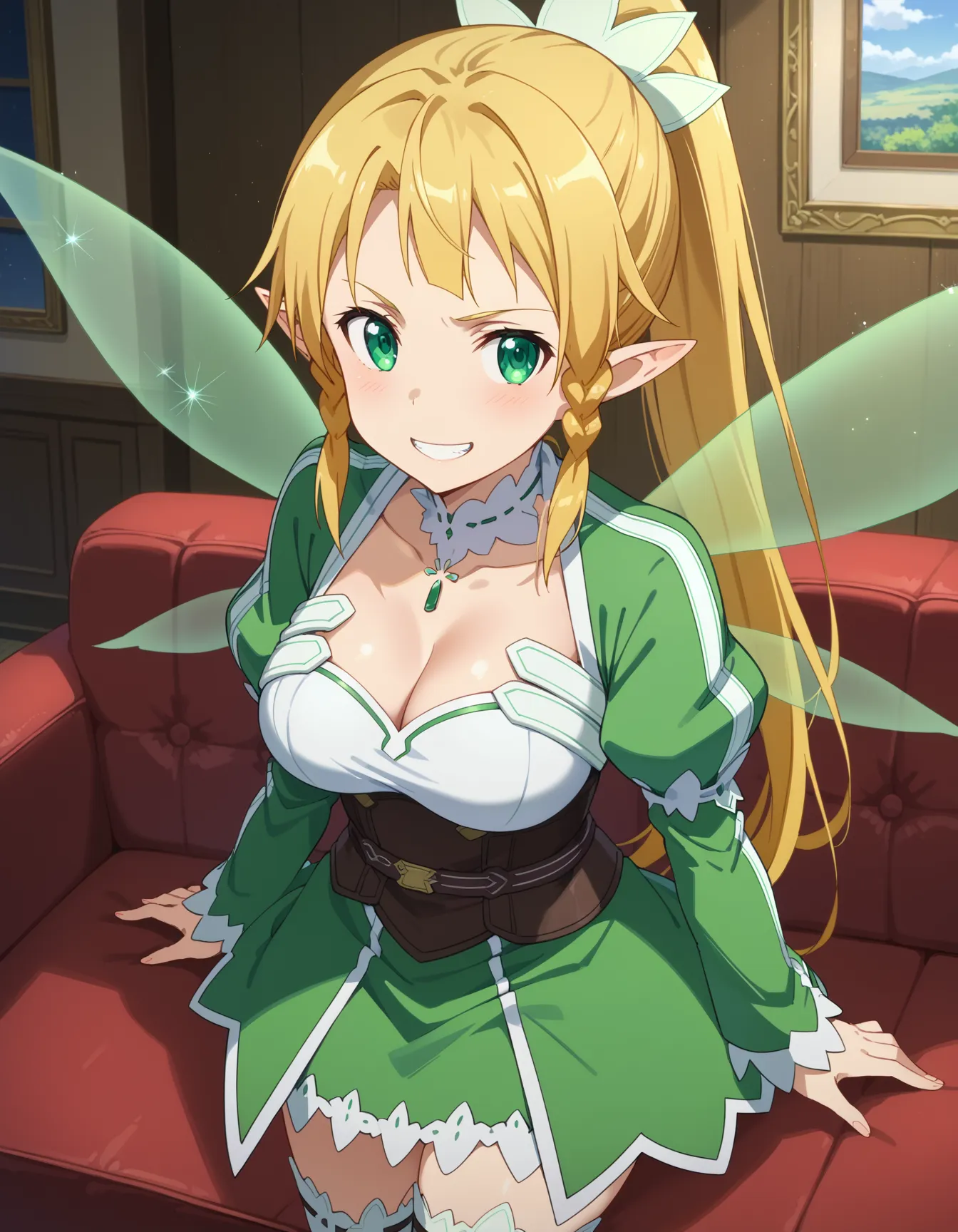 ソードアート・オンラインに登場するリーファちゃんのエロいAI画像432枚！(7ページ目)の16枚目の画像です。