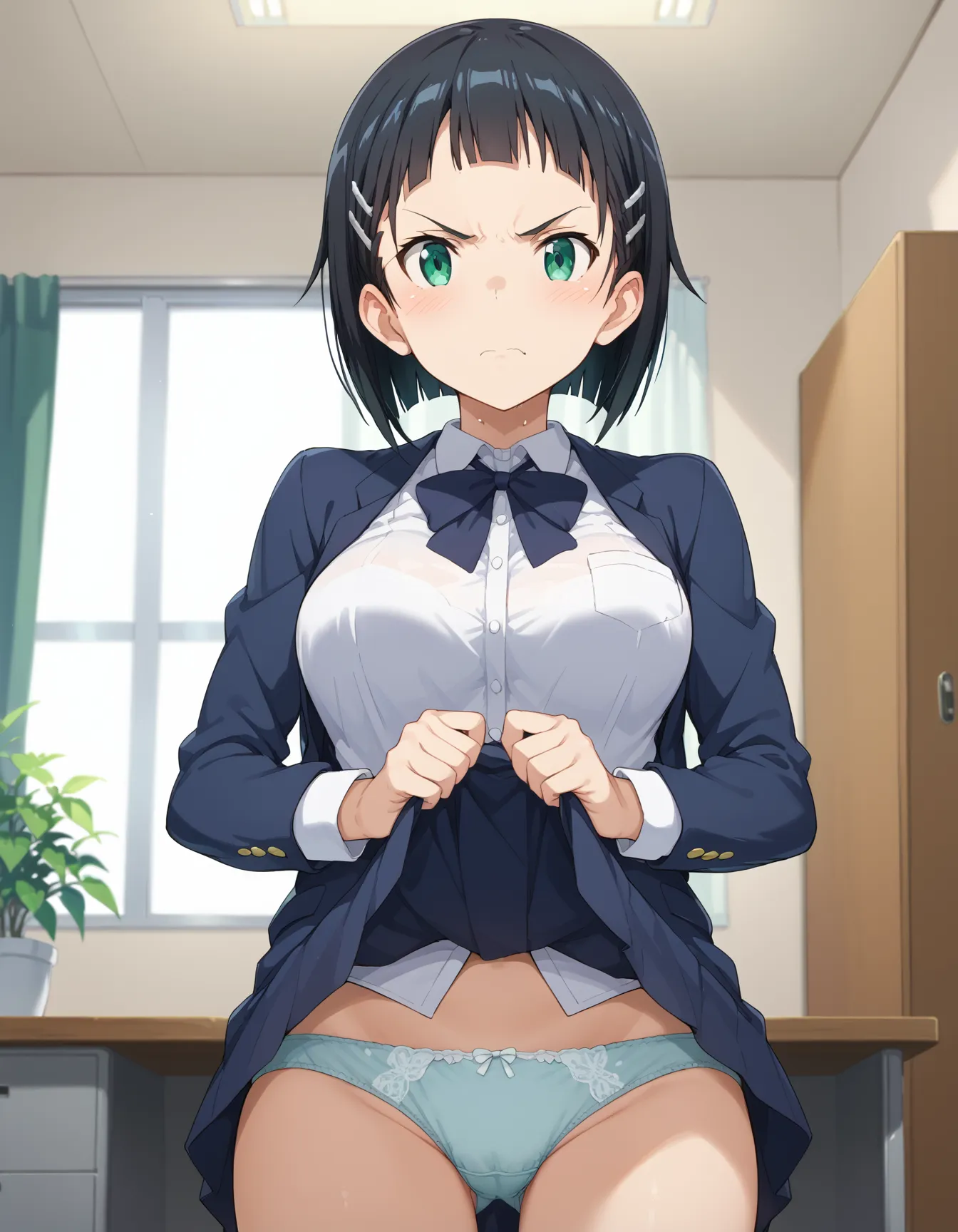 ソードアート・オンラインに登場する桐ヶ谷直葉ちゃんのエロいAI画像400枚！(4ページ目)の2枚目の画像です。
