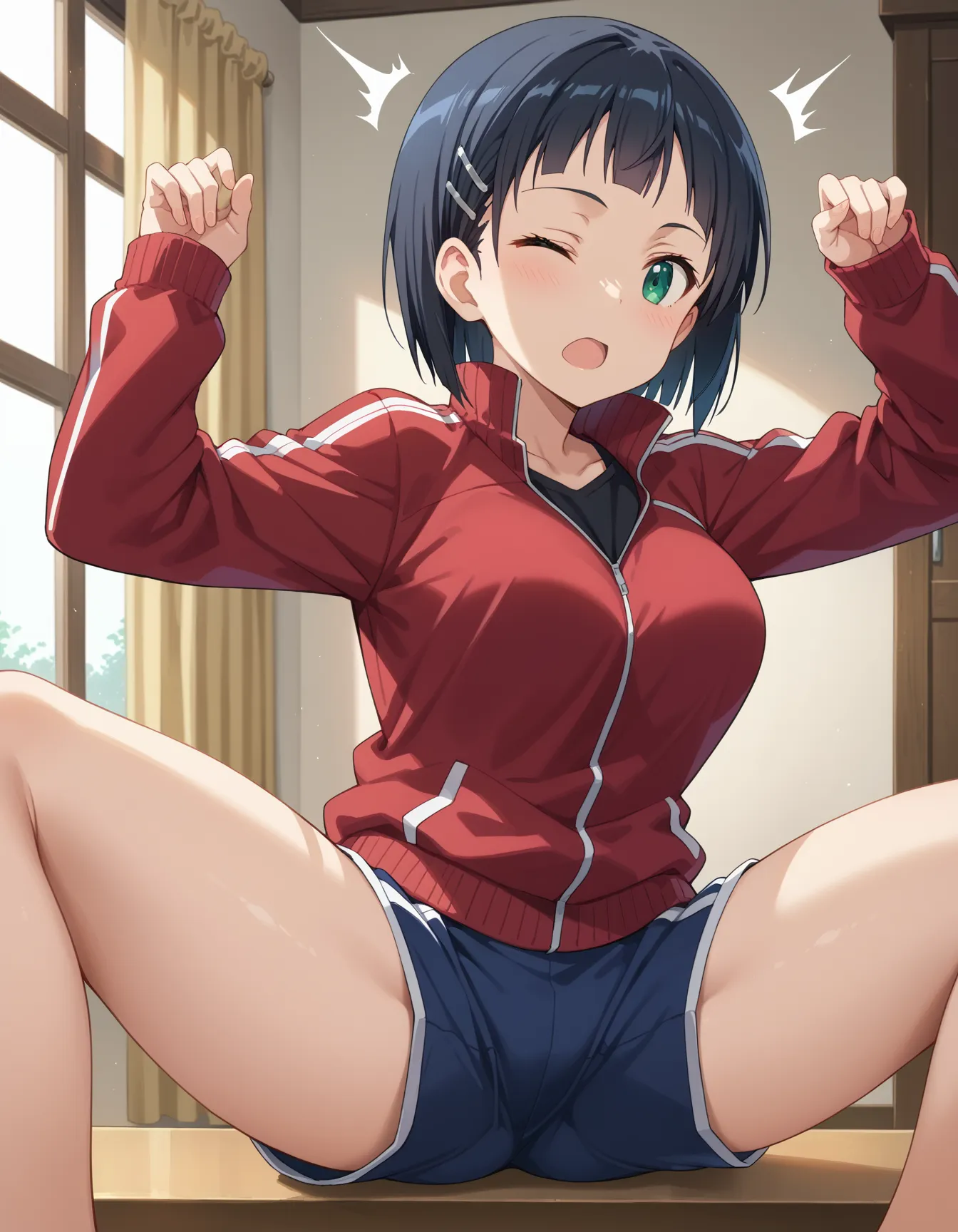 ソードアート・オンラインに登場する桐ヶ谷直葉ちゃんのエロいAI画像400枚！(4ページ目)の8枚目の画像です。