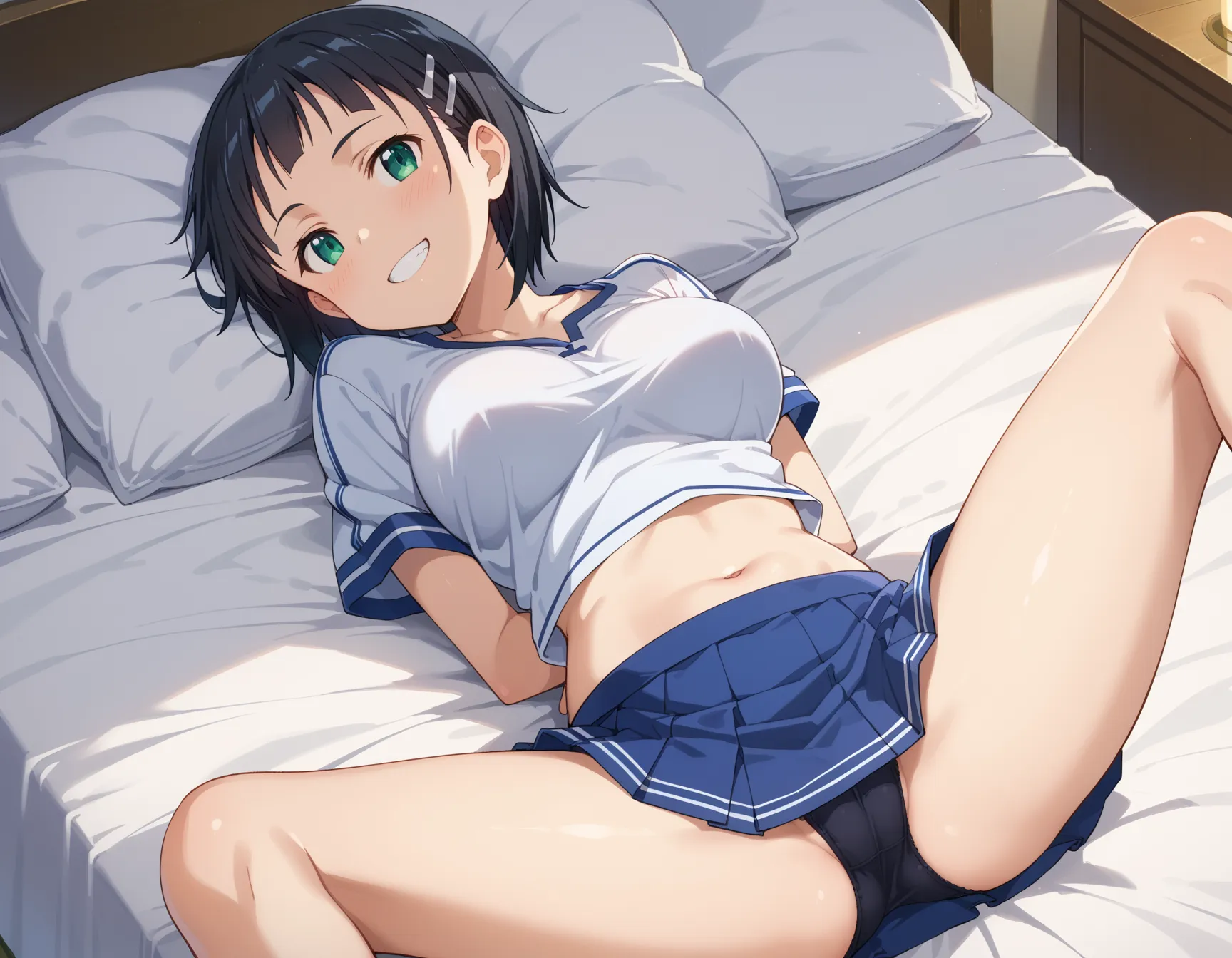 ソードアート・オンラインに登場する桐ヶ谷直葉ちゃんのエロいAI画像400枚！の17枚目の画像です。