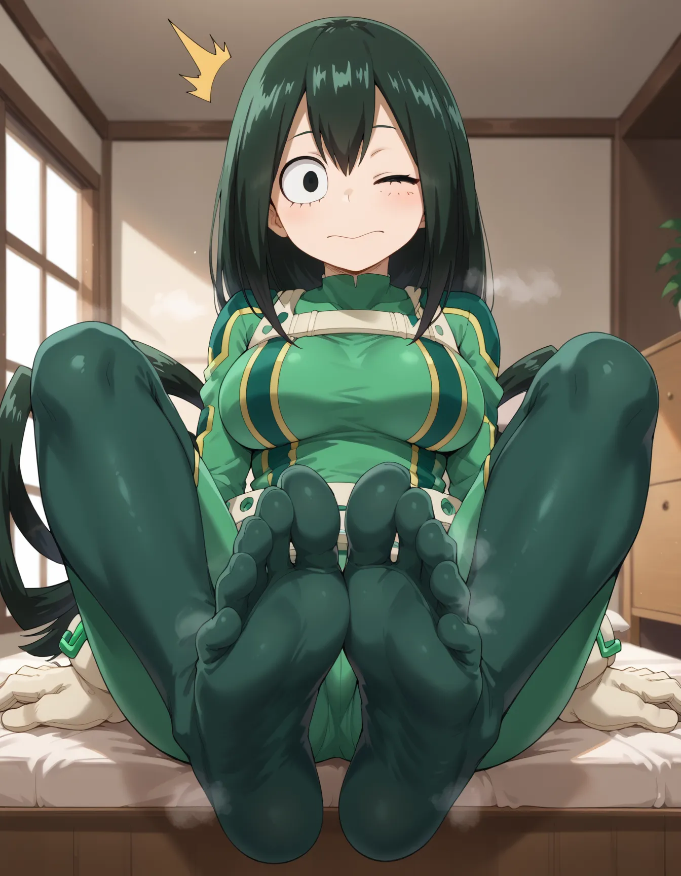 【蛙吹梅雨エロ画像】ヒロアカに登場する梅雨ちゃんのエロいAI画像400枚！(5ページ目)_次ページのエロ画像
