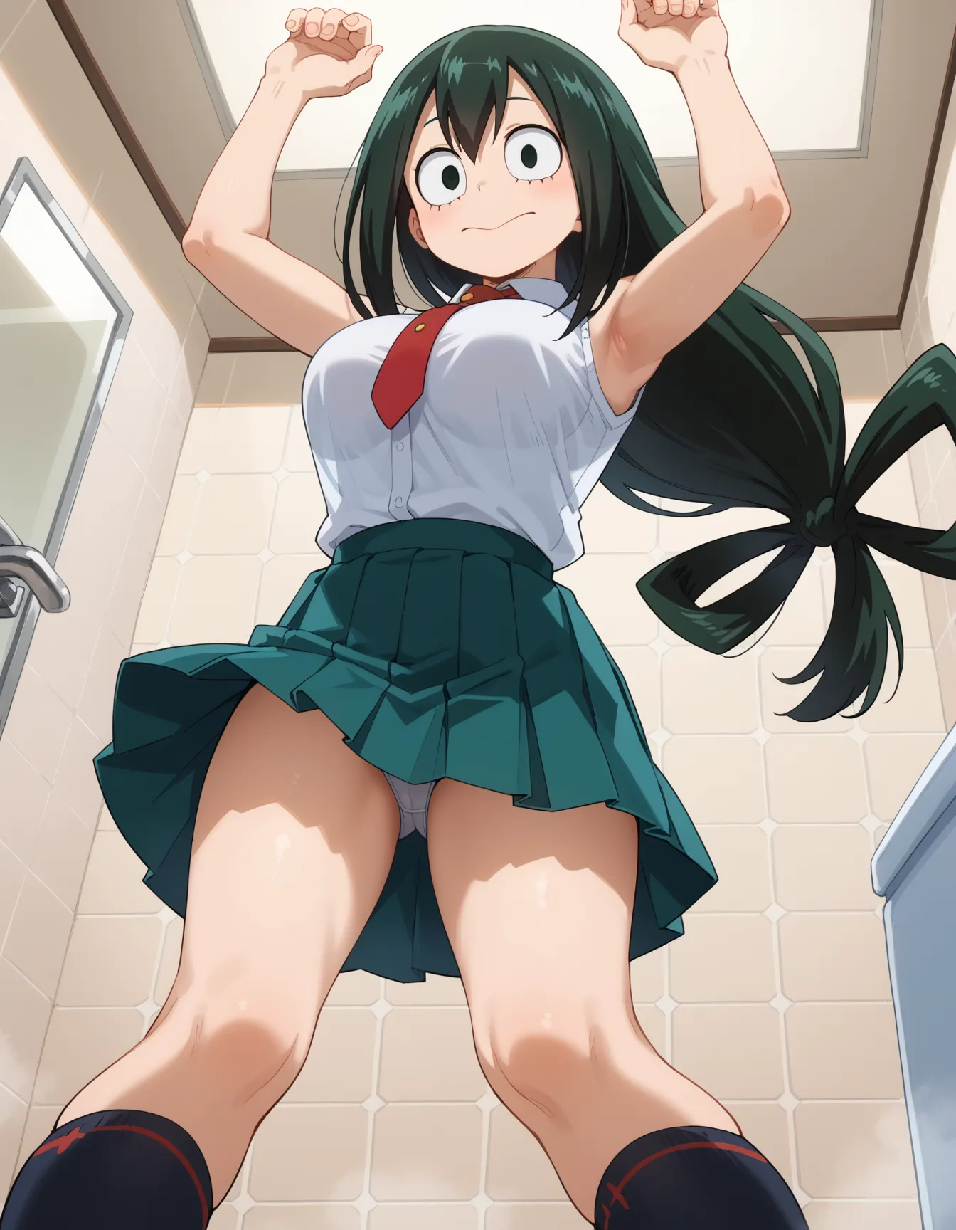 ヒロアカに登場する梅雨ちゃんのエロいAI画像400枚！(5ページ目)の17枚目の画像です。