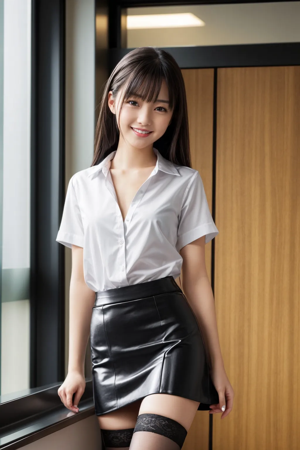 新しい職場は童顔小柄変態美女だらけ？！エッチなオフィスで仕事に集中できないAI画像343枚！(6ページ目)の12枚目の画像です。