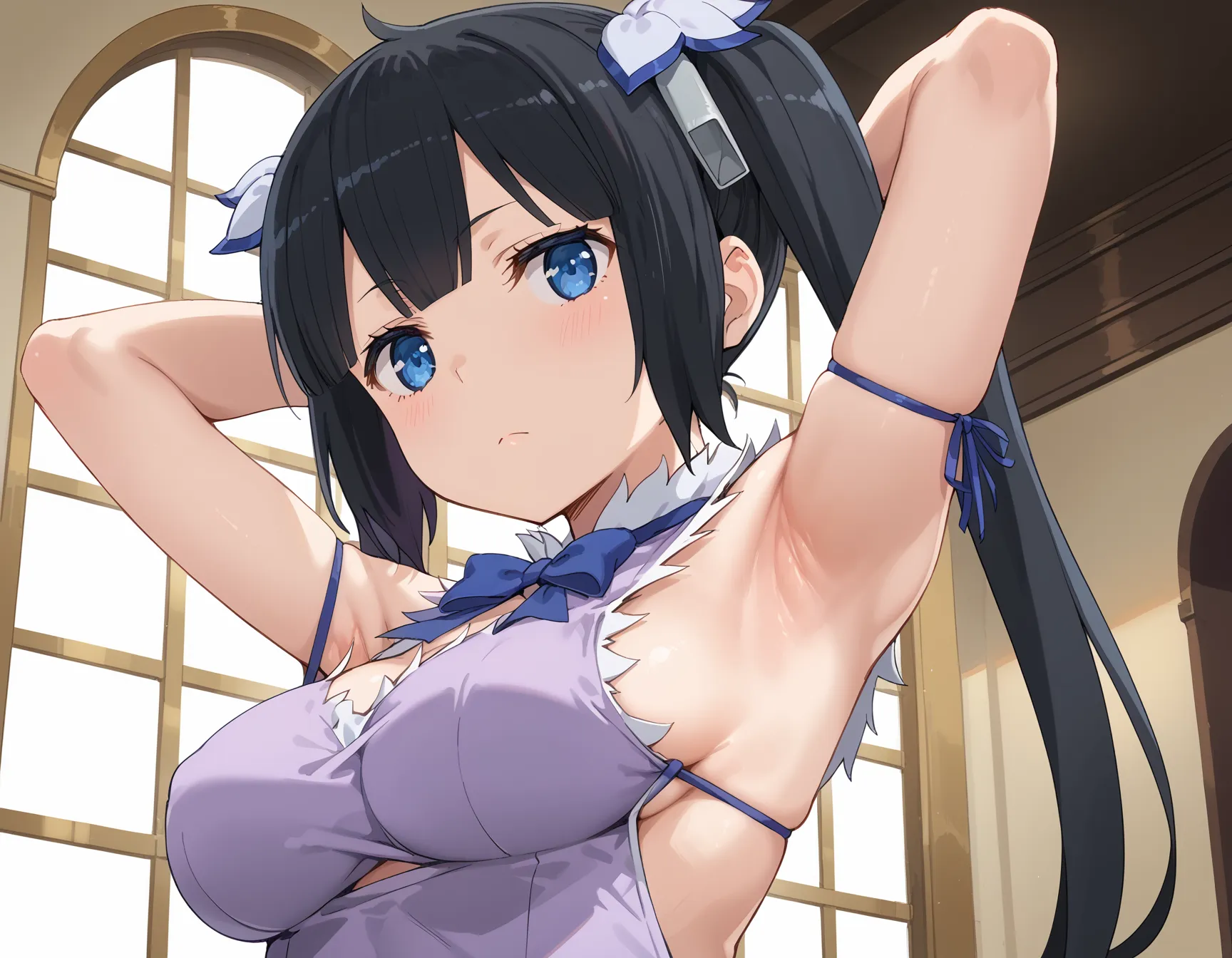 ダンまちに登場するロリ巨乳女神ヘスティアちゃんのエロいAI画像463枚！(8ページ目)の2枚目の画像です。