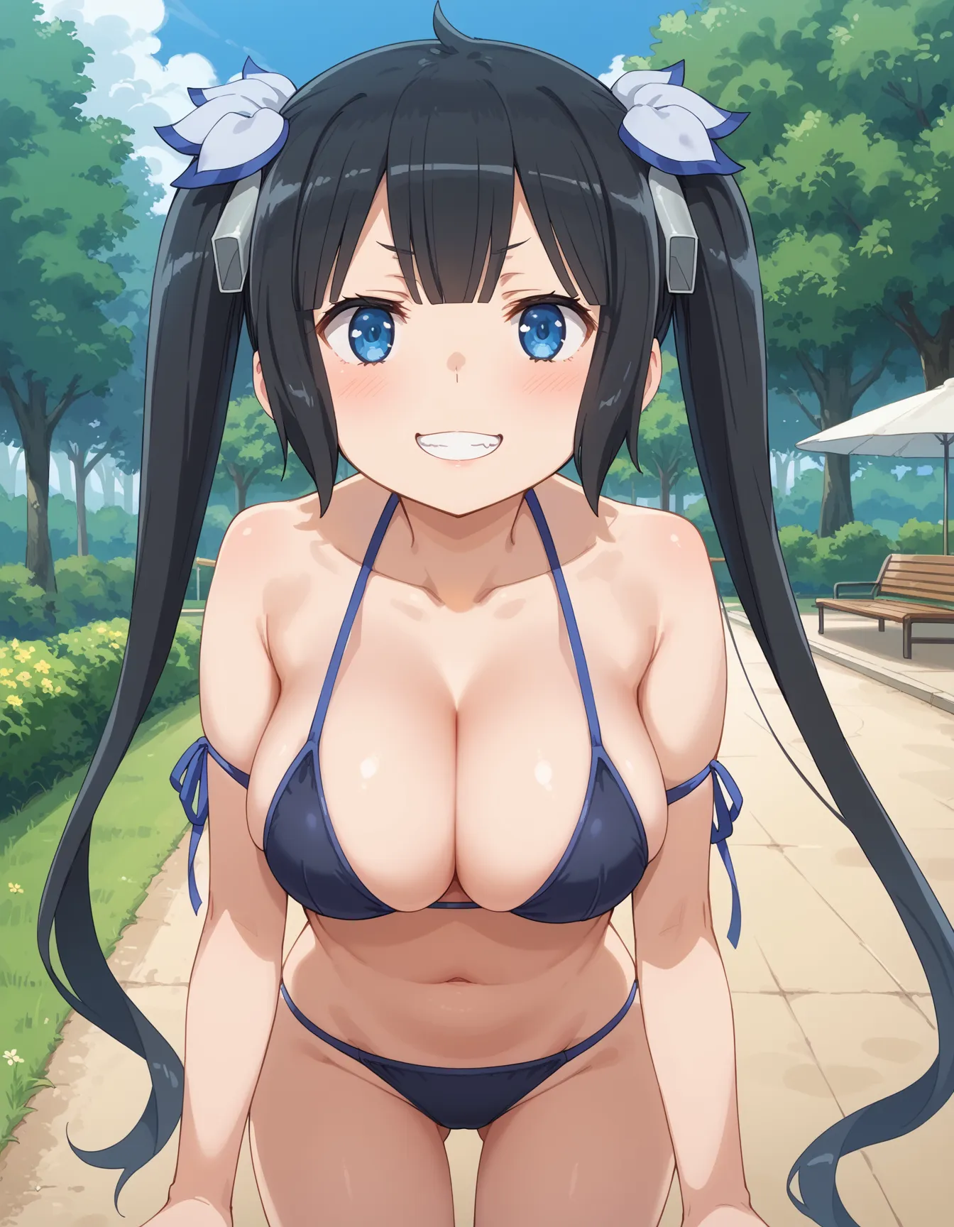 ダンまちに登場するロリ巨乳女神ヘスティアちゃんのエロいAI画像463枚！(2ページ目)の28枚目の画像です。
