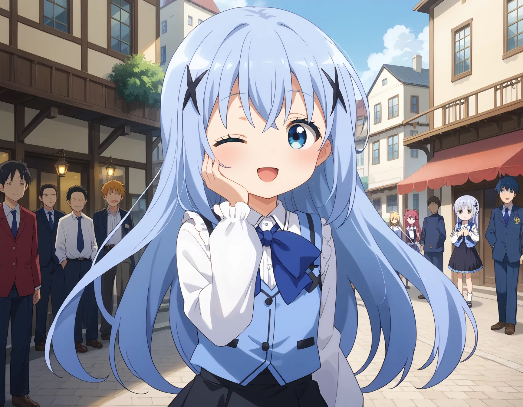 ごちうさに登場するロリカワな準主人公チノちゃんのエロいAI画像450枚！(11ページ目)の34枚目の画像です。