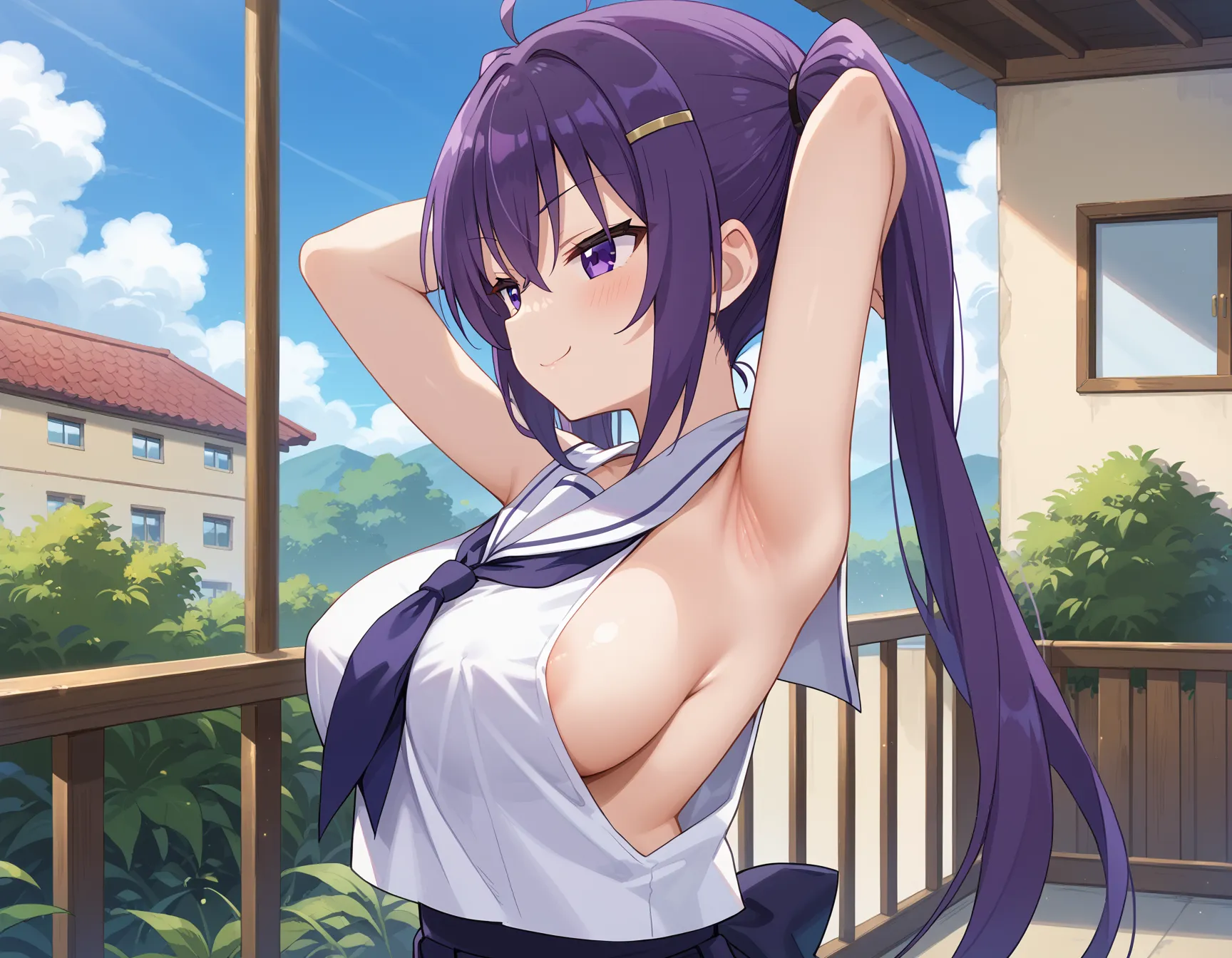 ごちうさに登場する巨乳クールビューティーなリゼちゃんのエロいAI画像460枚！(9ページ目)の18枚目の画像です。
