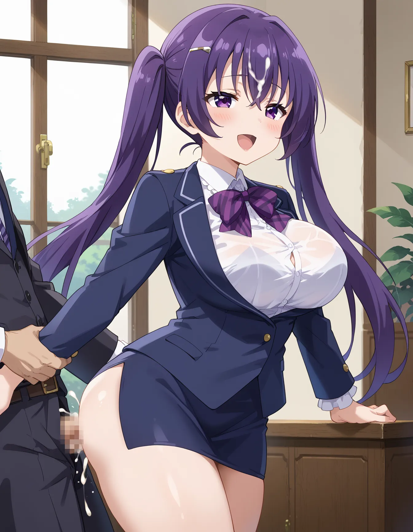 ごちうさに登場する巨乳クールビューティーなリゼちゃんのエロいAI画像460枚！(10ページ目)の14枚目の画像です。