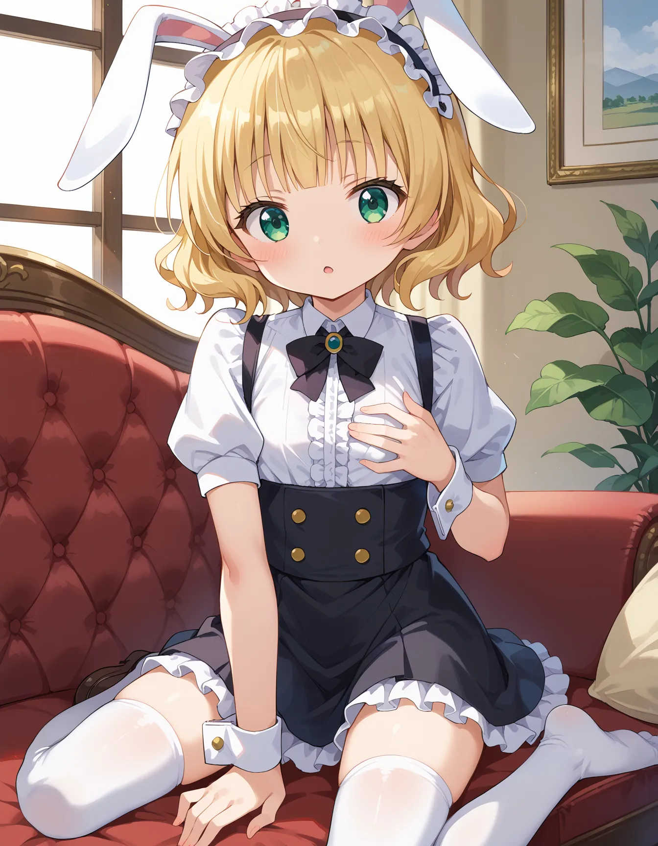 ごちうさに登場する金髪ロリでキュートなシャロちゃんのエロいAI画像450枚！(8ページ目)の28枚目の画像です。
