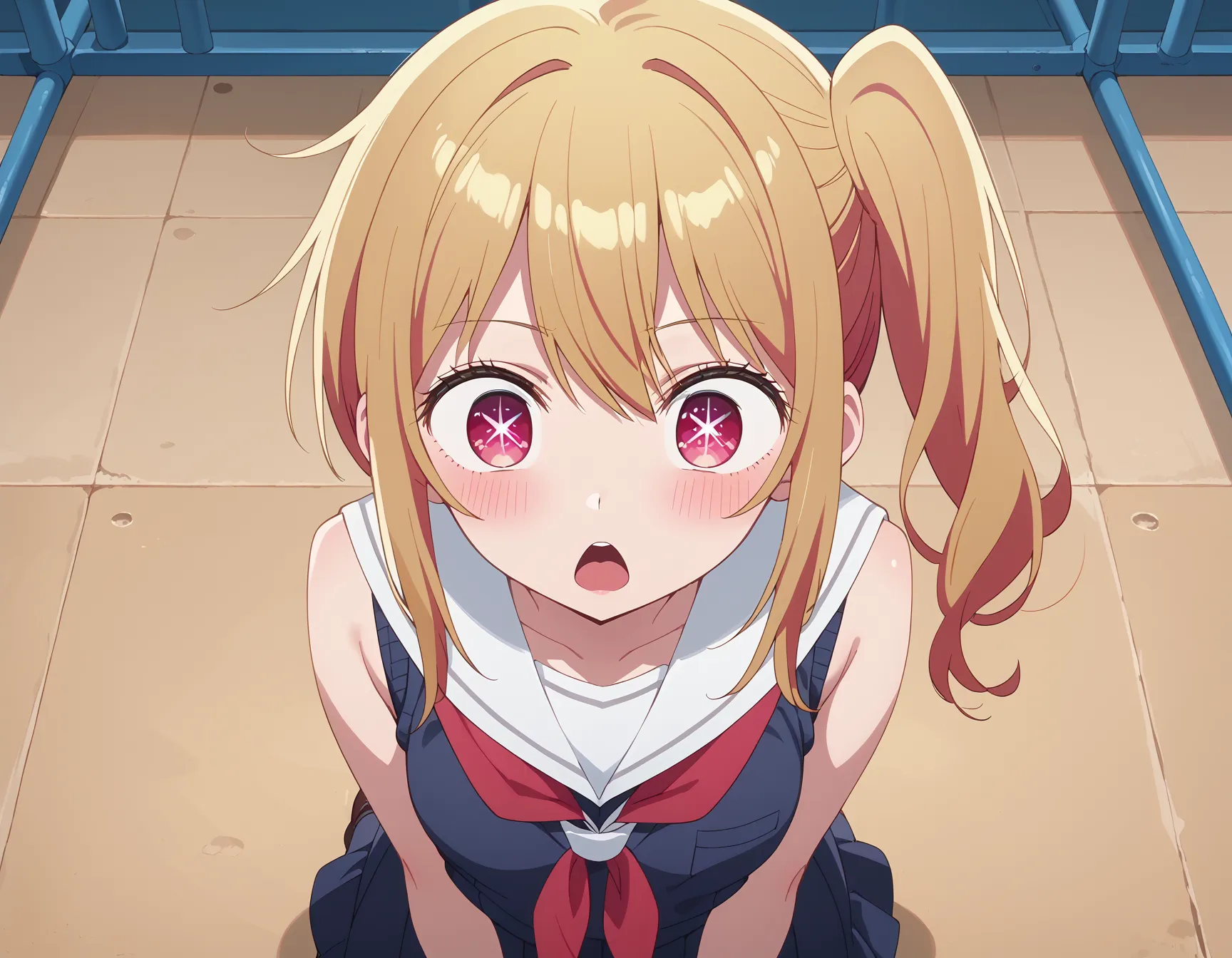 推しの子に登場するメインキャラで金髪美少女ルビーちゃんのエロいAI画像450枚！(2ページ目)の22枚目の画像です。