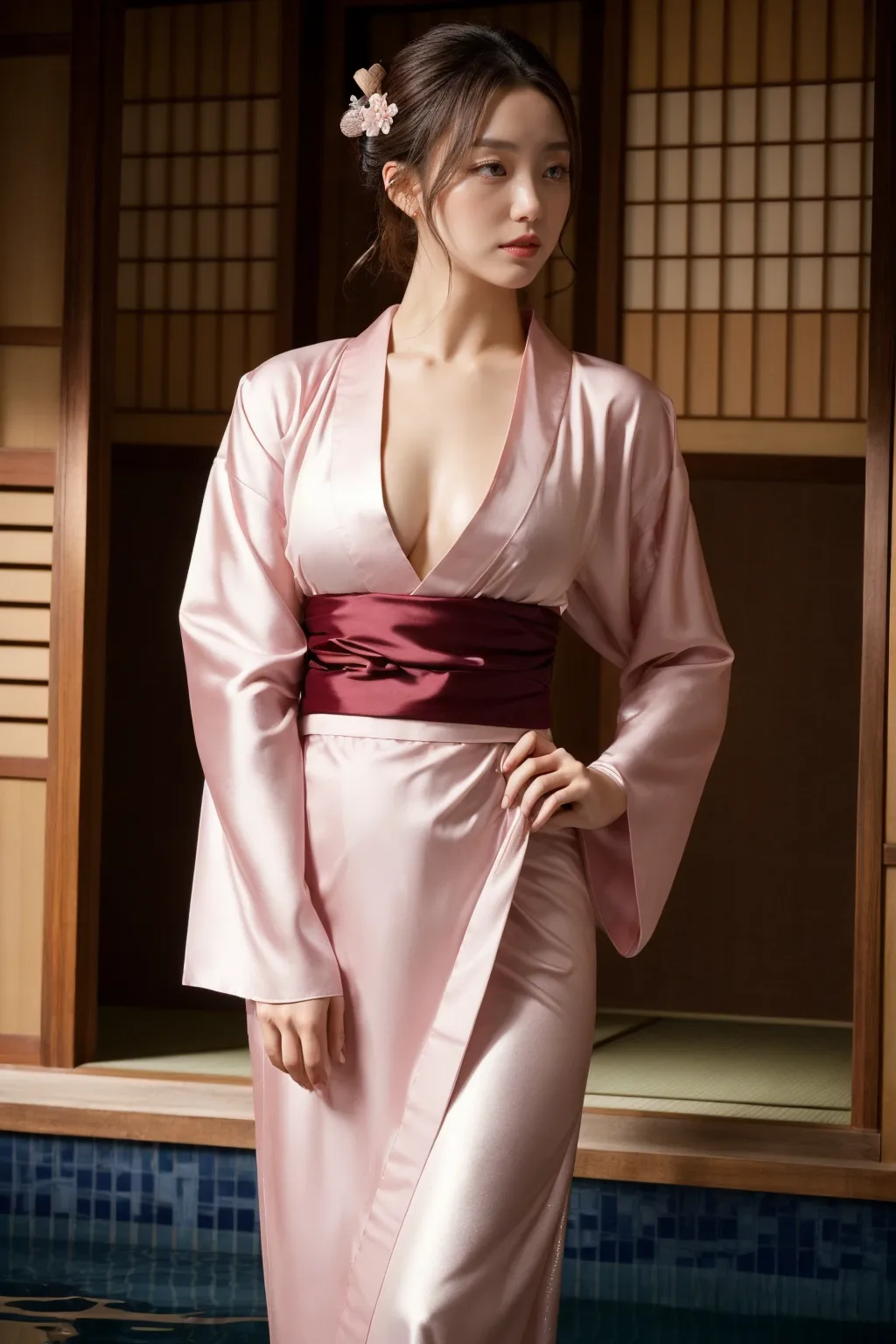 【和服貧乳美女AIエロ画像】これぞジャパニーズクールビューティ？！控えめおっぱい女性の着物や浴衣姿がエロいAI画像428枚！(10ページ目)_次ページのエロ画像