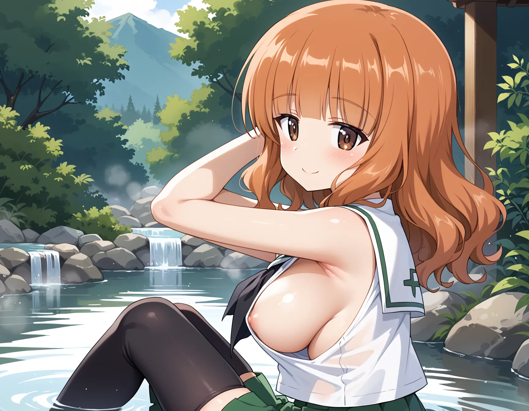 ガルパンに登場する巨乳美少女なさおりちゃんのエロいAI画像480枚！(12ページ目)の5枚目の画像です。