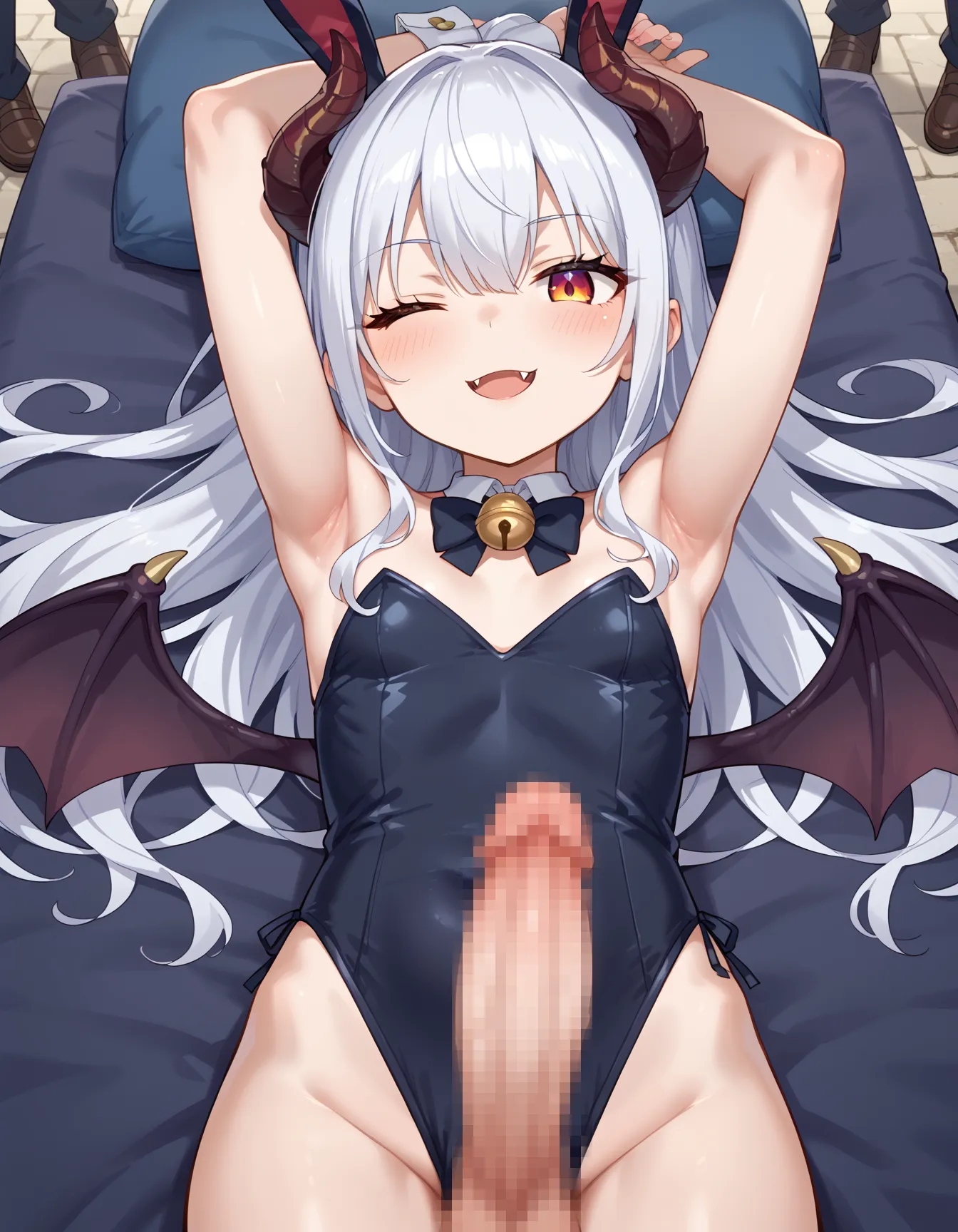 セクシーな淫魔と巨大ペニスの組み合わせが最高にエロいAI画像385枚！(9ページ目)の5枚目の画像です。