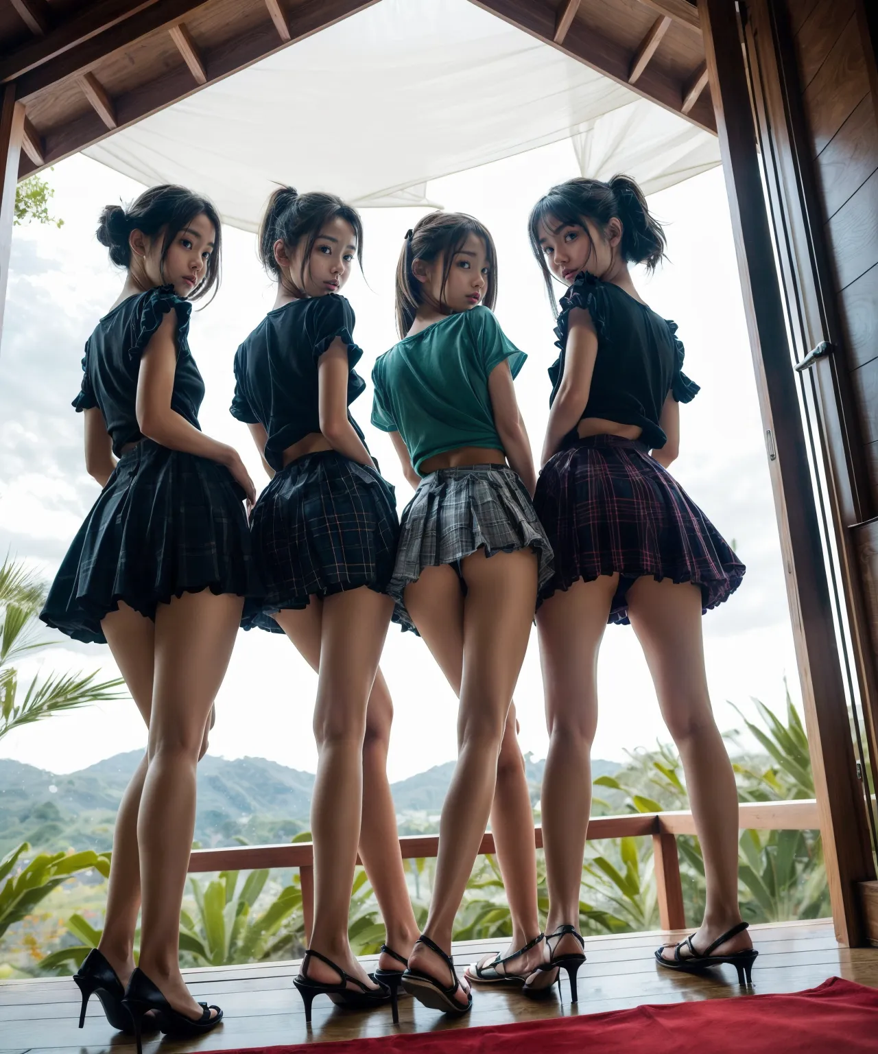 小柄貧乳美少女たちがズラリ？！ちっぱいやおしりを堪能しまくれるAI画像323枚！(5ページ目)の18枚目の画像です。