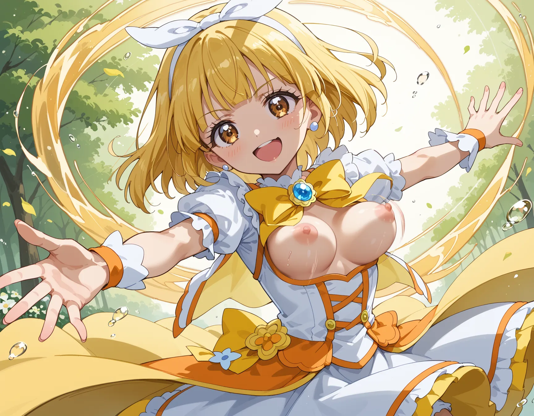 【スマイルプリキュア!エロ画像】スマプリに登場するキュアピース(黄瀬やよい)のエロいAI画像341枚！(8ページ目)_次ページのエロ画像